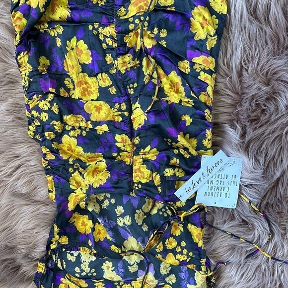 For love & Lemons x free people ruched spaghetti dress - Picture 10 of 11